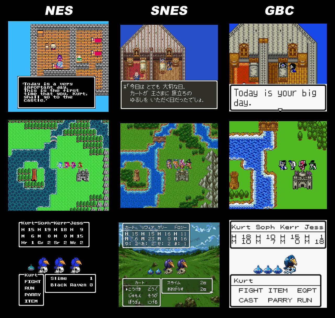 Game Boy / GBC - Dragon Quest 1 & 2 / Dragon Warrior 1 & 2