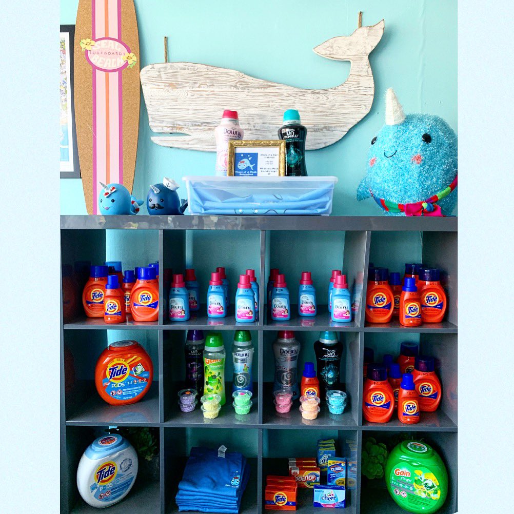 We’ve restocked our display and are ready to help you with all your laundry needs!! #Laundry #tide #gain #downy #Laundromat #ManhattanBeach