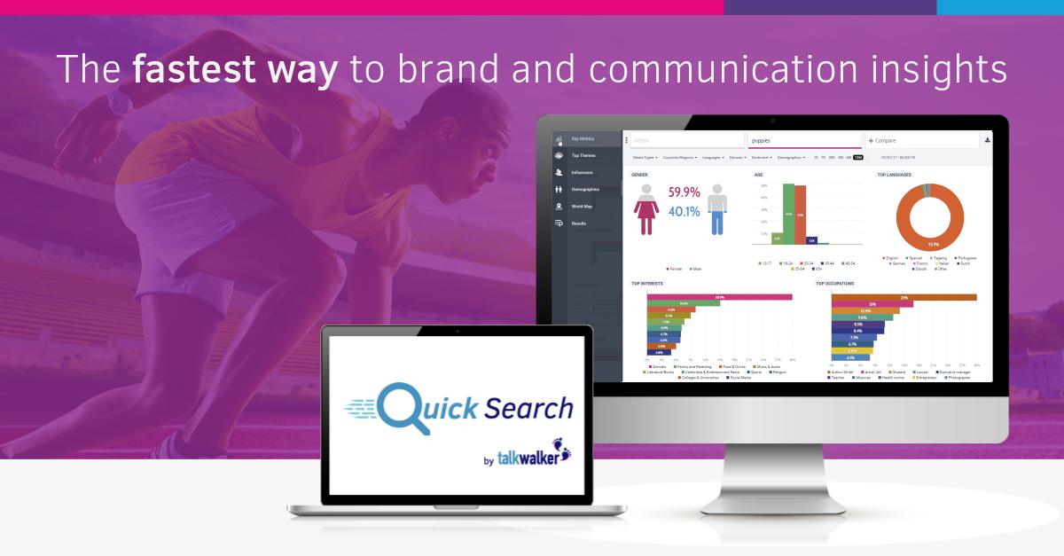 Talkwalker's tweet image. #QuickSearch
- Easy-to-use
- Powerful
- Unlimited searches
- 13 months worth of data 
Go on, try it today! 😉 =&amp;gt;  ow.ly/WkWj30ndEMj #SocialListening #martech