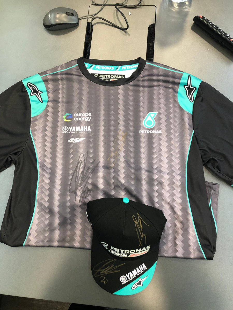 Springstock_MF's tweet photo. Just a little sample of the great signed shirts we have to auction off tomorrow in support of @TheBHF &amp; @macmillan!! Big thanks to Mark Hardisty and the guys at MotoGP for doing them! We also have something for you F1 fans!!! #Birmingham #livemusic #auction #motogp #F1 #renault https://t.co/AbS0XUV8TD