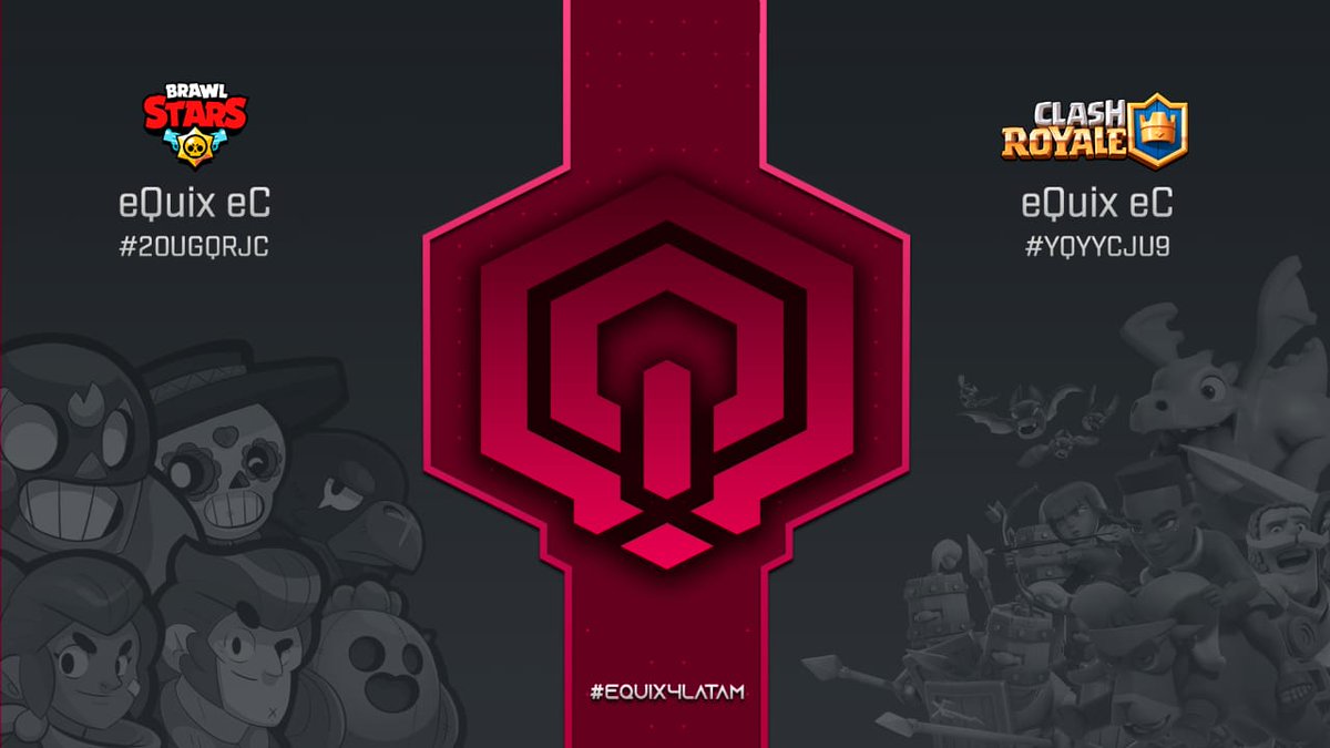 ¡Te estamos esperando!

Ven y únete a nuestros clanes de #ClashRoyale y #BrawlStars y vuelvete parte de esta gran familia en crecimiento 

#eQuix4LATAM
#eQuixSkin