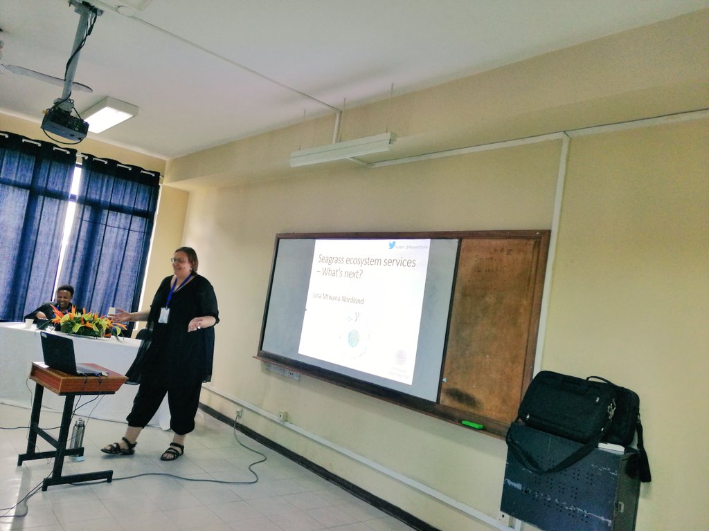NRHUatUU's tweet image. Dr Lina Mtwana Nordlund and her team incl new NRHU PhD student @JStiepani are attending the #wiomsasymposium2019 in Mauritius. The team has been networking extensively and presenting transdisciplinary #seagrass &amp;amp; associated #fisheries science by talks, posters &amp;amp; special sessions