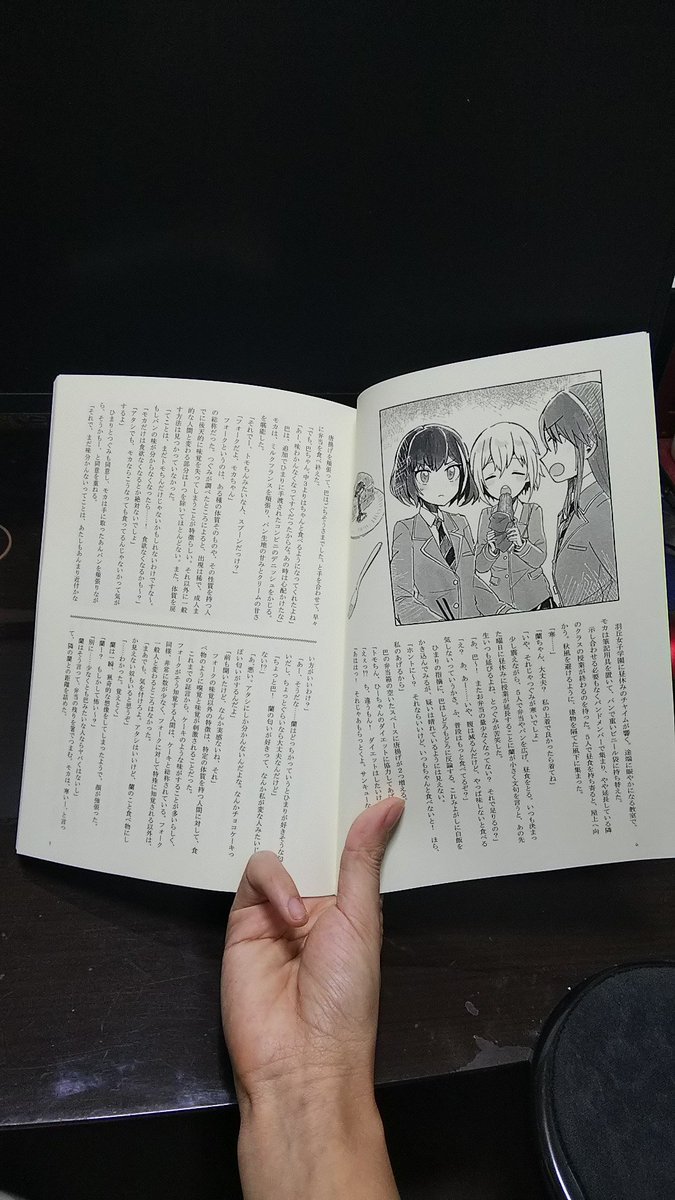 ケーキなんていらない
ケーキバース小説。蘭+モカ、千聖+彩・花音・薫、紗夜+日菜の3章立て。
短い文章+画像で1話のちょっと変わった形式です。差分フライヤーつき。
Webで全公開してます。
https://t.co/Z6LIvjd9IJ 