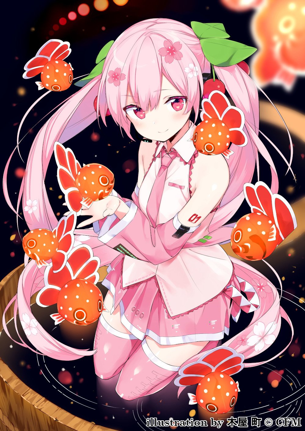 初音ミク 公式 在 Twitter 上 続 お知らせ 弘前ねぷたまつり は8 1 木 8 7 水 の期間で行われます お近くの方は是非遊びにきてくださいね こちらは木屋町さんの描く幻想的な桜ミク イラストです 桜ミクの周りをふよふよと泳ぐ 金魚ねぷた が可愛いです