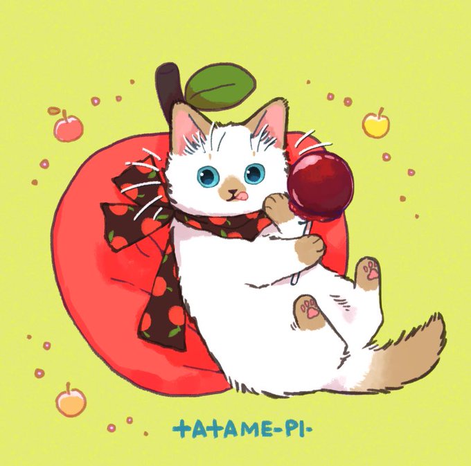 「りんご飴 シンプルな背景」のTwitter画像/イラスト(古い順)