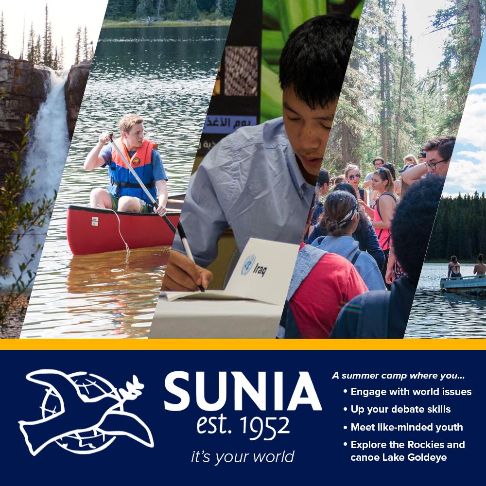 suniacamp's tweet photo. It's your world. So make the most of it! Engage with world issues, explore the Rockies, and so much more. Register today to guarantee your spot for SUNIA 2019. https://t.co/UQU6ixZ11g