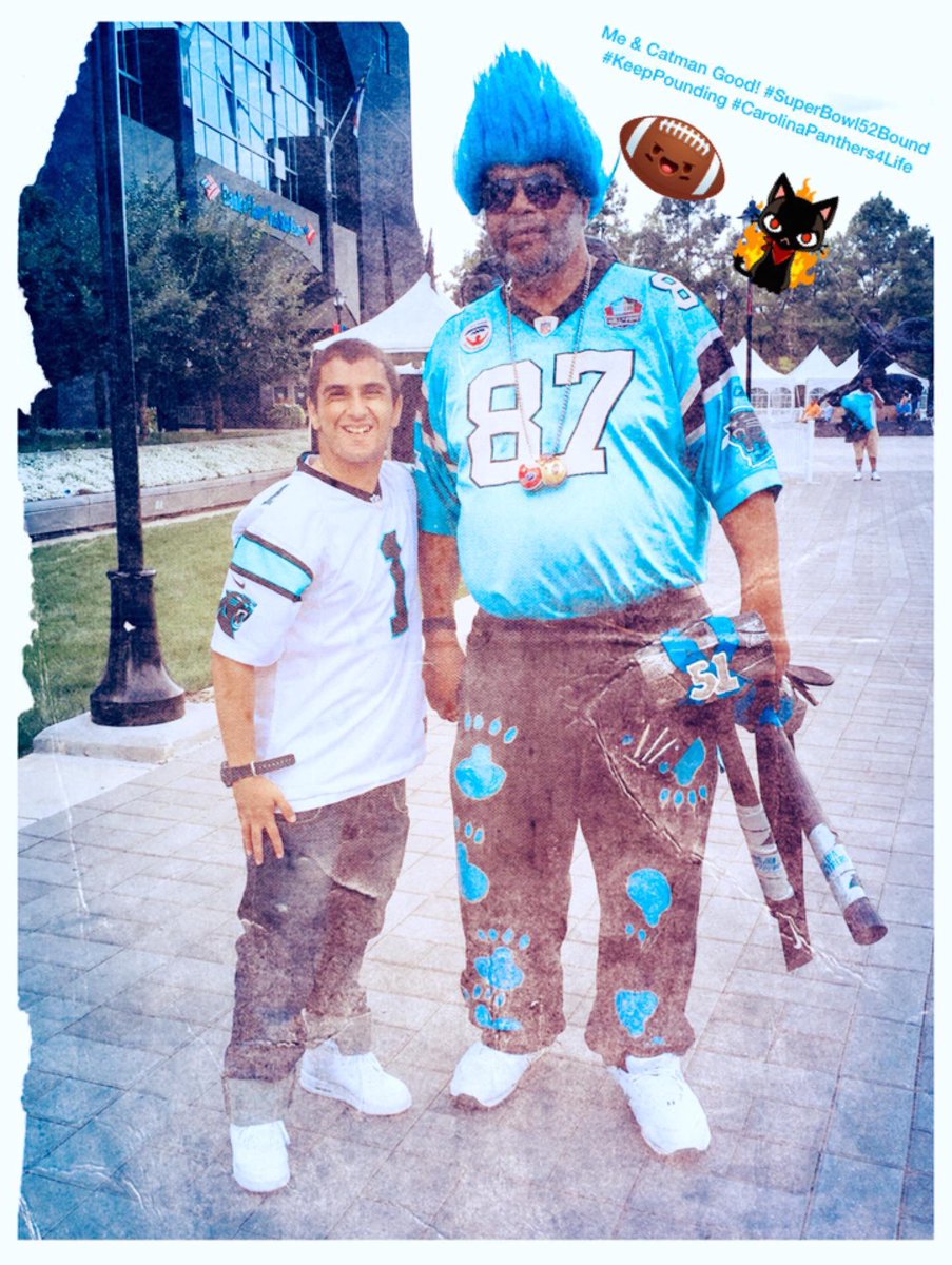 lilali1992's tweet photo. RIP Greg Catman Good 😞 legend among Panthers fans, and one of the OG Super Fans for the Panthers. No one showed more team pride despite dealing with health issues, and whatever came his way. You will be missed. Catman will live on forever in the hearts of many. #KeepPoinding https://t.co/PgA4imExvB