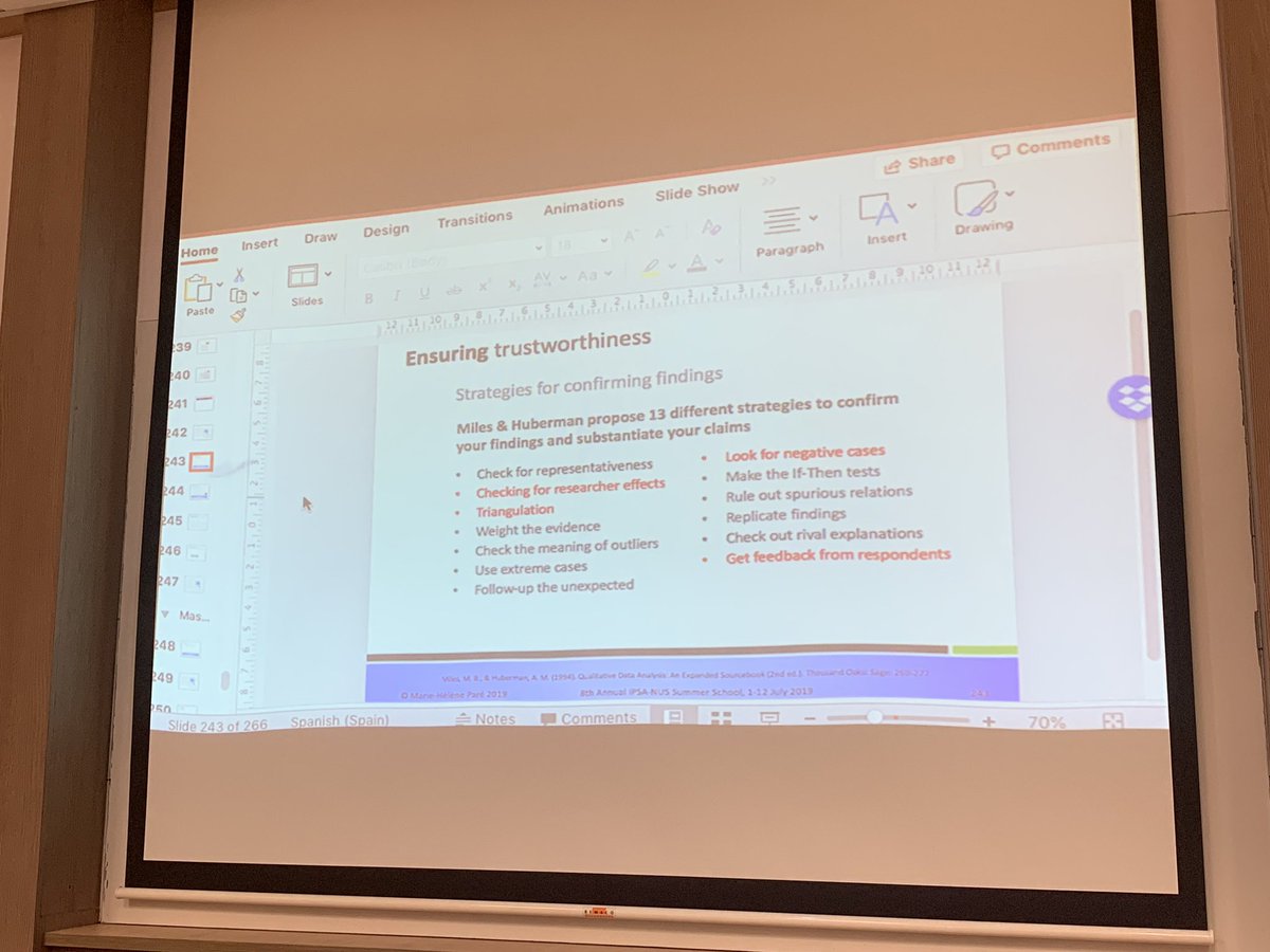 ha_nguyen1511's tweet photo. How to ensure trustworthiness in qualititative research? 
"Don't fear the negative cases, embrace them"
Great lectures from Marie-Hélene Paré    @TheQualAnalyst at @MethodsSchool  in NUS! 
#ipsaNUS #qualitativeanalysis https://t.co/Dundmm55He