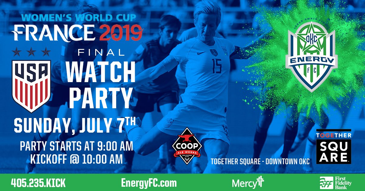 Downtown OKC will be packed with soccer-loving fans for a watch party put on by Energy FC!