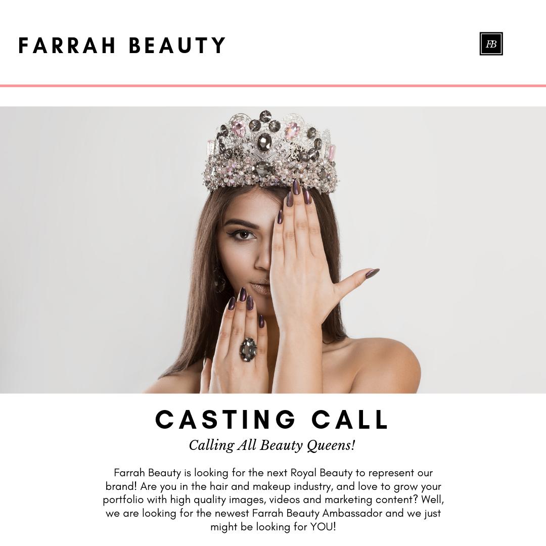 _FarrahBeauty's tweet photo. Are you the model we are looking for? 💃Are you the influencer who knows their value and is tired of cookie cutter offers that don't value all your hard work? 🙅 At Farrah Beauty, we give you the power to submit your own proposal, and base our relationship talents, not numbers! https://t.co/qfHCx0zh05