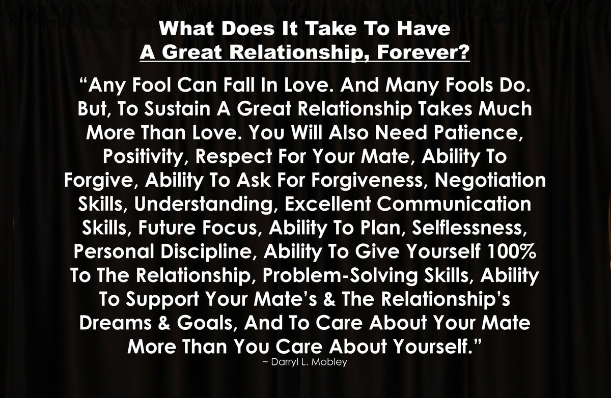 Any Fool Can Fall In Love. Many Do. What Does It Take To Have A Great Relationship, Forever?