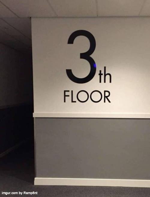 We're floored, to say the least. This takes carelessness to a whole new level. 😉 #typo #humor #IfThisWallCouldTalk