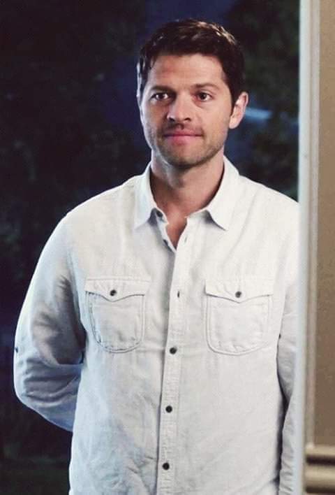 "Dean says I have to keep my shirt unbuttoned like this."