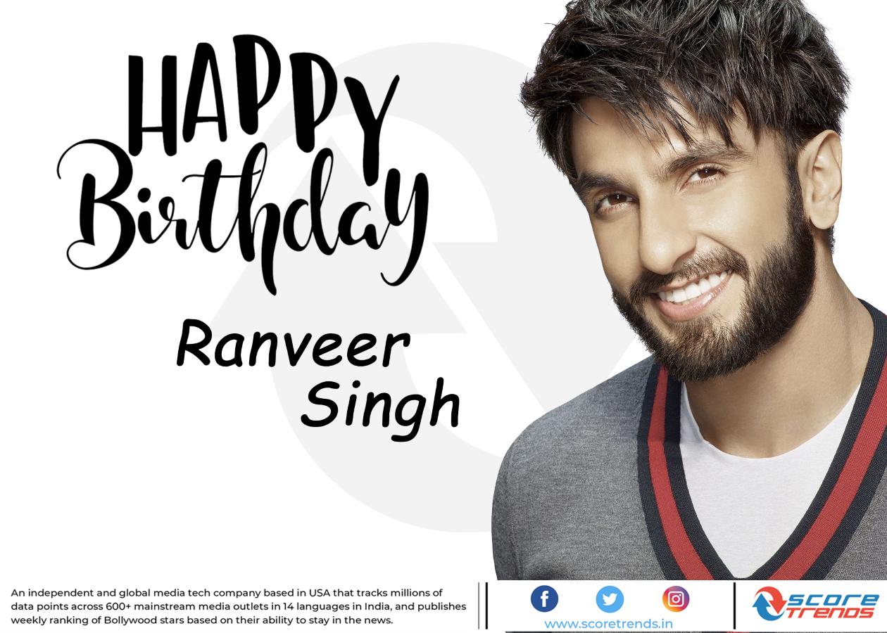 Score Trends wishes Ranveer Singh a Happy Birthday!! 