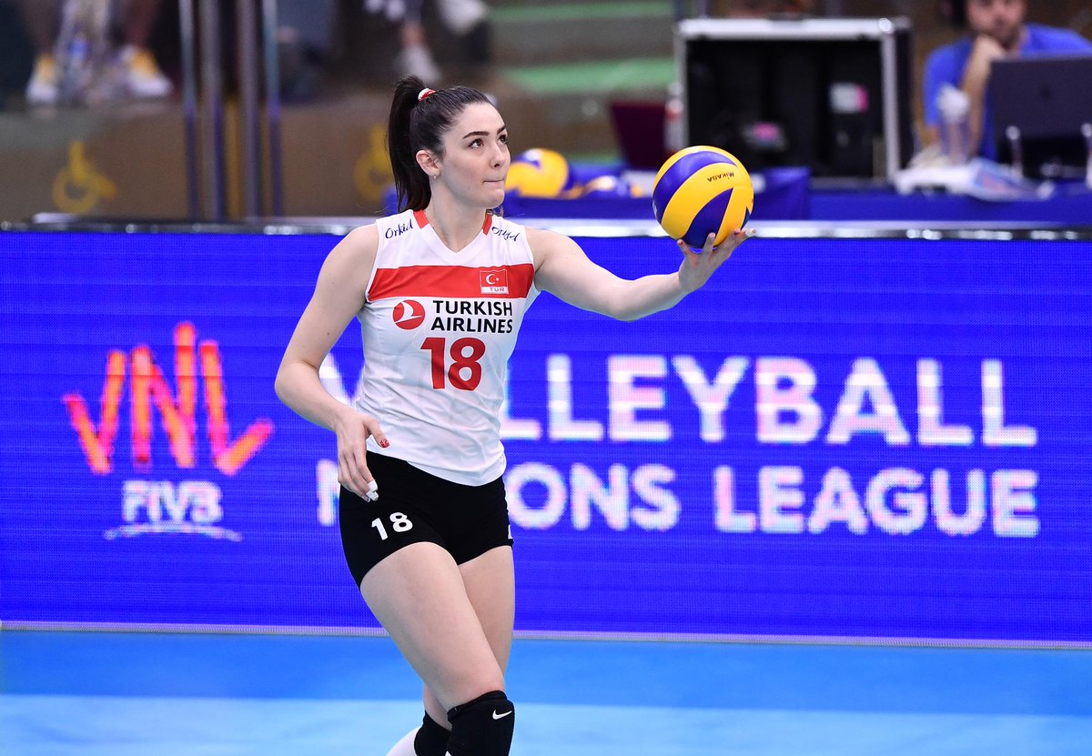 Volleyball World on Twitter: &quot;Zehra Gunes 🇹🇷 has served the most aces in  the 2019 #VNL with 25, with Ebrar Karakurt 5th overall with 23. Today&#39;s  #VNLwomen semis are on Volleyball TV: