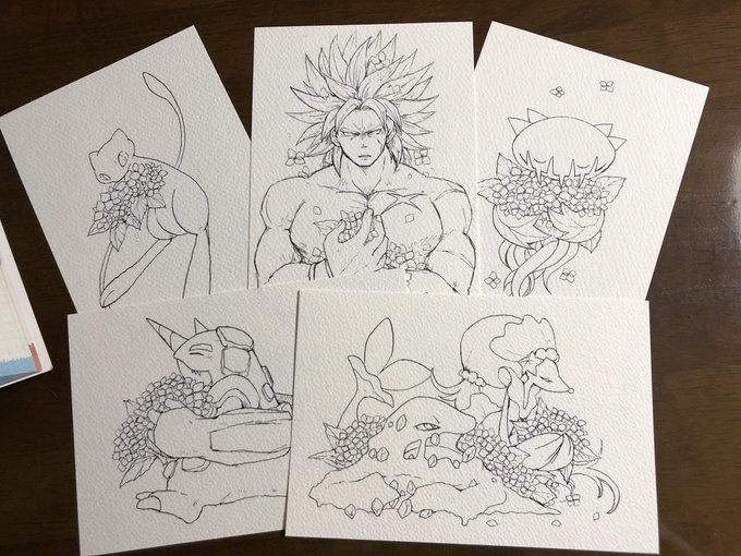 久しぶりに着色までしたけどやっぱり絵を描くの楽しいなぁ、と
そしてブロリーさん(らしき人)の存在感が凄い 