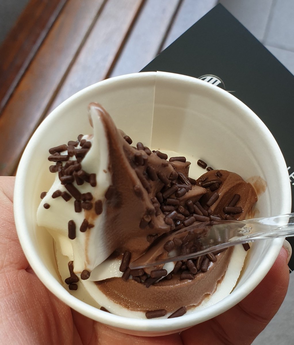 Complimentary soft serve for staff &amp; their kids. Thanks to HIS! 😍