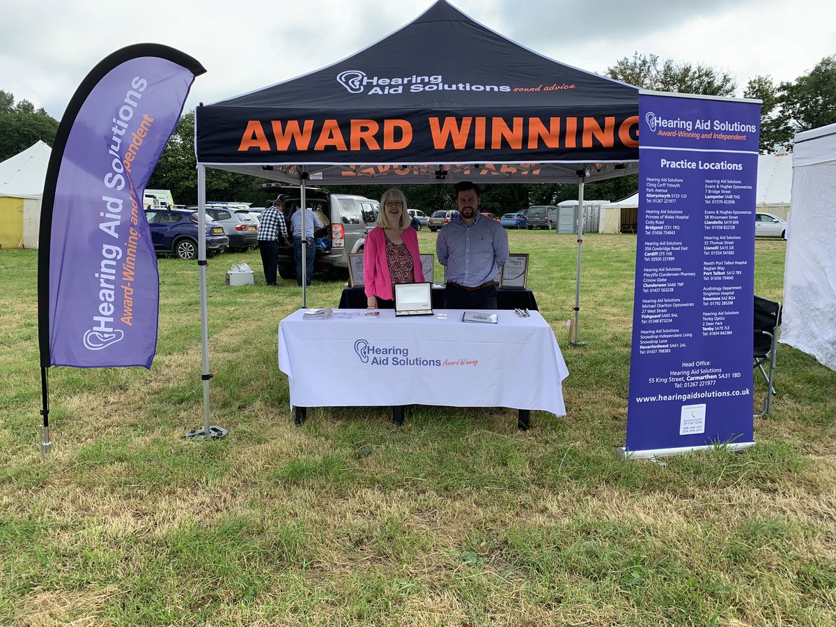 HearAidSolution's tweet image. All ready for the #Lampeter Agricultural Show 2019. Come say hello and see how we can help you! 👋