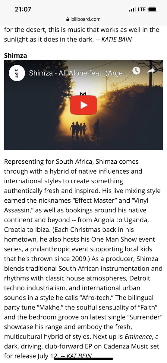 Shimza01's tweet photo. I made it on the @billboard dance Emerging Artist for July 2019 🙏🏾❤️ #Shimza https://t.co/ldcZXUUFTZ