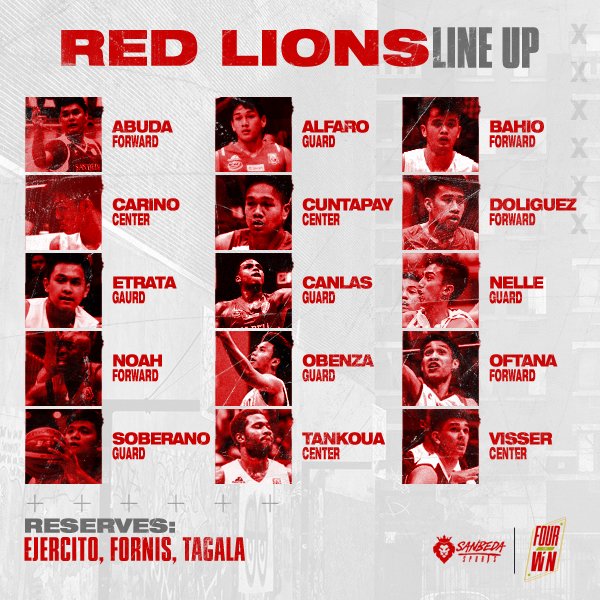 San Beda Sports tweet media