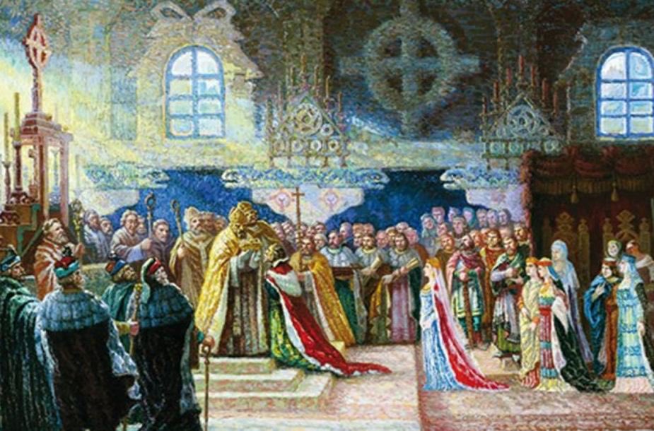LTembassyUS's tweet photo. Today Lithuanians around the world will sing the National Anthem (it’s 2pm in front of the US Capital for those who live in DC), as we celebrate the 766th ann. of the coronation of King Mindaugas.                            Happy #StatehoodDay, #Lithuania 🇱🇹! A.Varnas’ painting https://t.co/m70lg1zjdc
