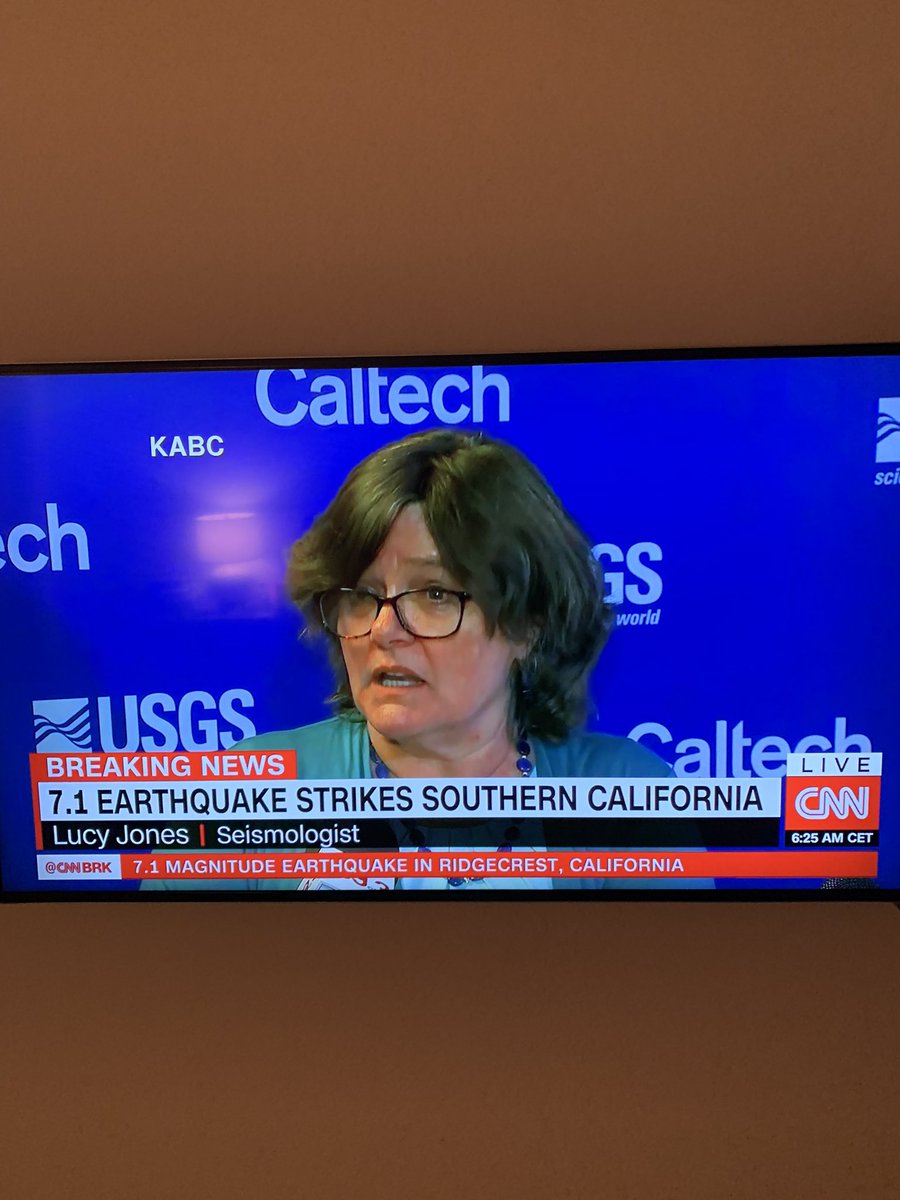 Lucy Jones is dominating everybody. It’s her super bowl #earthquakela