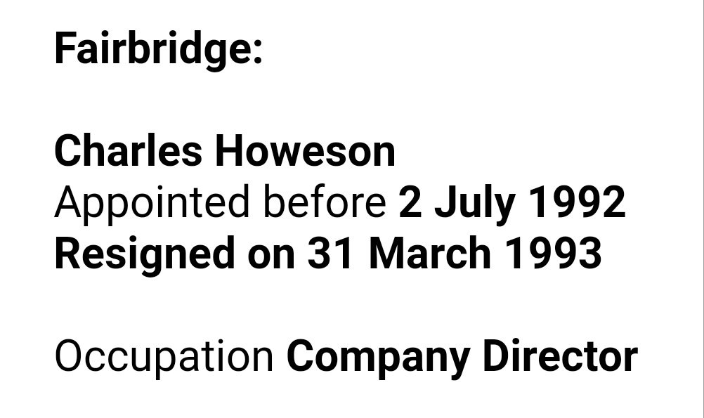 But McCluskey and Torbett weren't the only Fairbridge directors of interest. A certain Commander Charles Howeson, charged with buggery but convicted for abusing eight young men, was also on the board. Ironically, Howeson's barrister was Daniel Janner QC. https://www.plymouthherald.co.uk/news/plymouth-news/full-story-how-charles-howeson-1705701