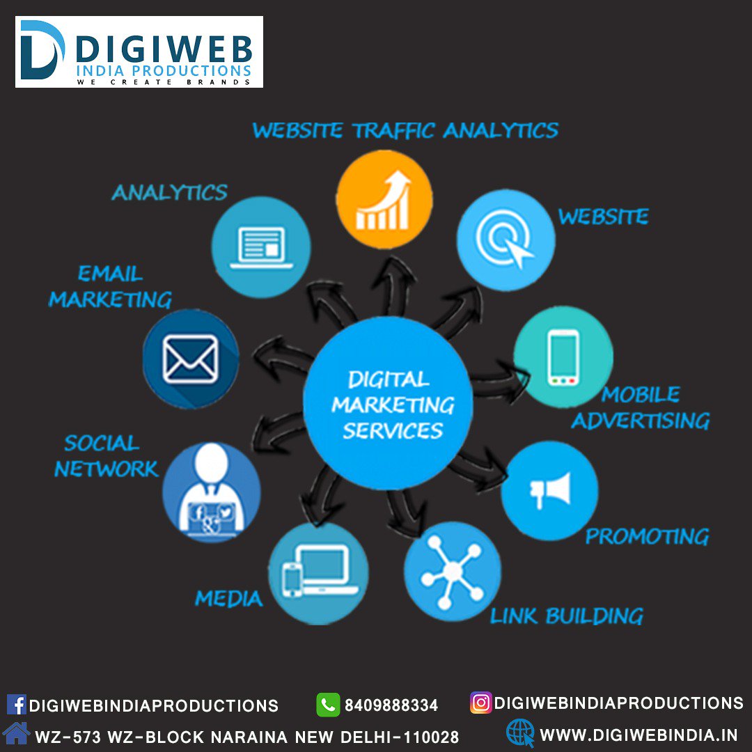 DigiwebIndia's tweet image. Boost your business to the next level with #Digiweb #India #Production, we help you to grow your business by designing your marketing strategy digitally through #SEM, #SMM, #Email #marketing, #Web analytics and many more because we create brands. To know more call+91 84098 88334