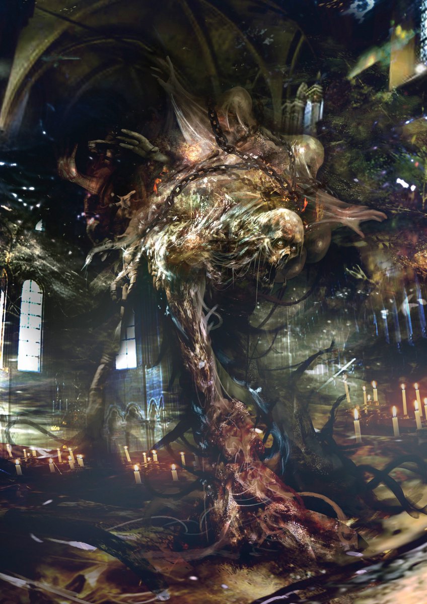 It's #dawnofmadness Friday! Our preview KS page is live at bit.ly/DoMPreview. This week meet Penitent - Flagellant, an aberration who haunts the priest, Lynas! #boardgame #horror #kickstarter #horrorart #crowdfunding