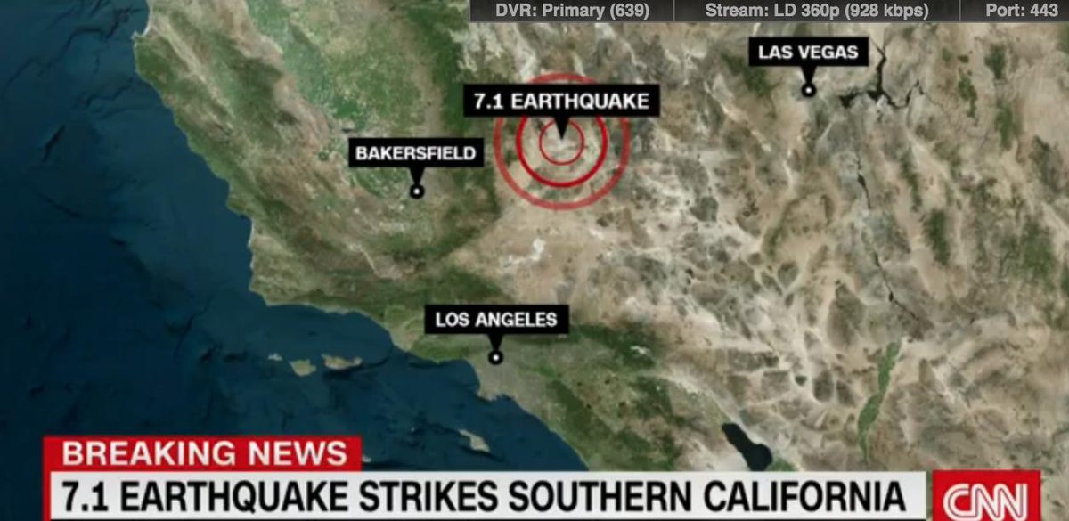 Ridgecrest A 7.1magnitude earthquake has struck near Ridgecrest in