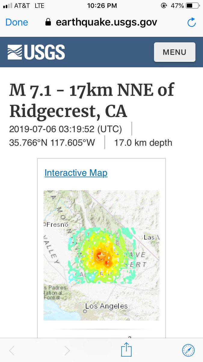 PEER_Center's tweet photo. Yesterday was a foreshock #earthquake.  If you are in #southern #california, stay safe and let USGS know ”did you feel it?” tonight’s M7.1 by clicking on the link. https://t.co/NXMcsypUGJ https://t.co/mXVhljCde2