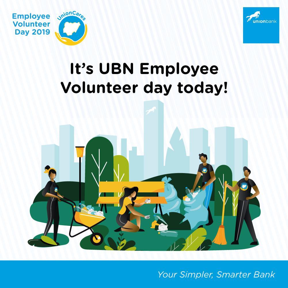 TundeLukmanAni's tweet photo. Today is @UNIONBANK_NG Employee Volunteer Day #UBNEVDay, and Union Bank Employees together with great minds from .@SustyVibes #Sustyvibes and .@RecyclePointsNG #RecyclePoints will help facilitate the Street #CleanUps in 15 different locations across #Nigeria #StareDownOnPollution https://t.co/BxYOIGwEb8