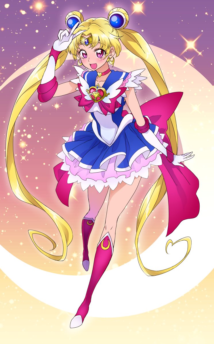Twitter पर 飯綱 錵 プリキュア的なかんじでセーラームーンの新シリーズとか見たいなぁと思ったおえかき 月野うさぎちゃんとは別の女の子をイメージして描いてる