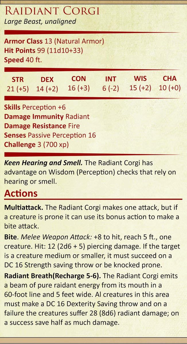 radiant damage 5e radiant damage 5e