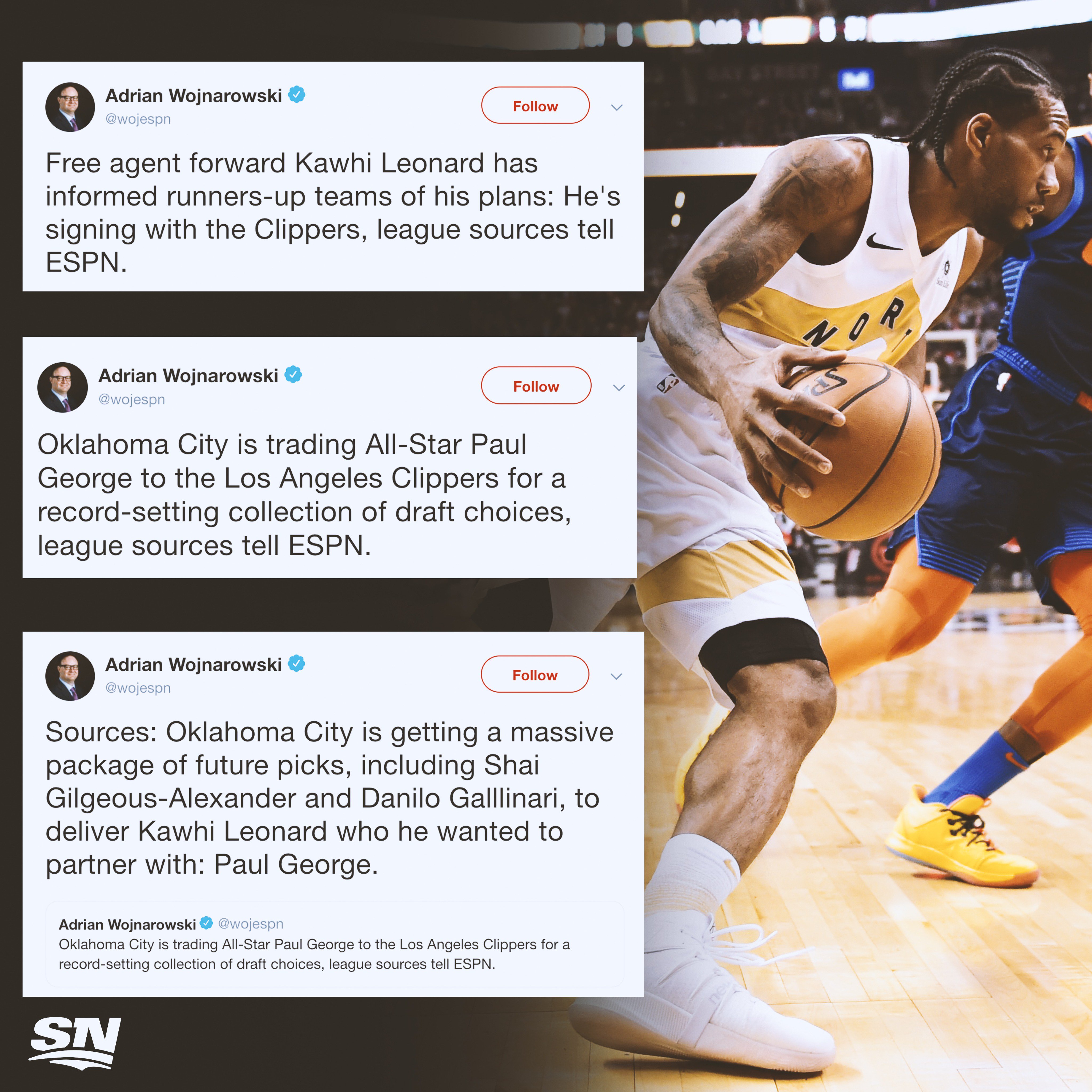 Kawhi leonard tweets on sale
