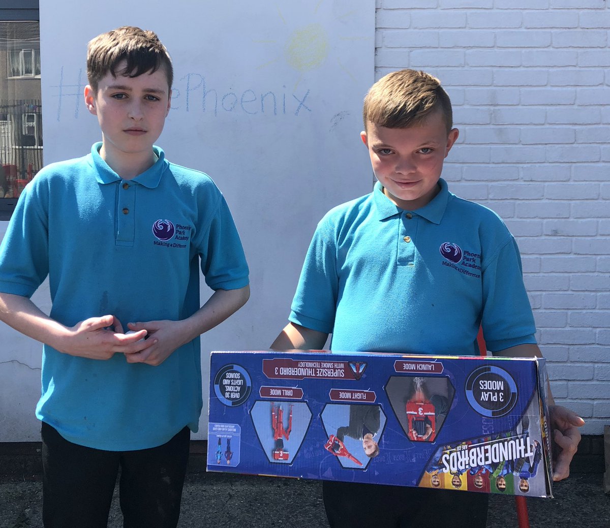 PhoenixKS2's tweet photo. 🌟 Random Acts of Kindness... 🌟 

One of our KS3 students won this Thunderbirds rocket at our Summer Fayre yesterday but kindly chose to gift it to one of our KS2 pupils! 

#RandomActOfKindness #WeArePhoenix #WeMakeADifference https://t.co/RF60PuKQRT
