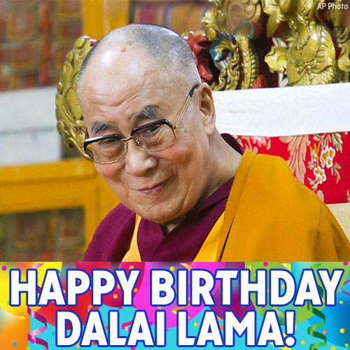 Happy birthday to His Holiness the Dalai Lama! 