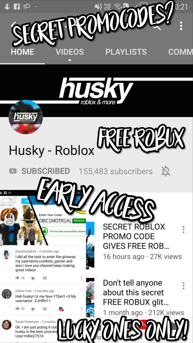 Husky Roblox Free Robux Videos