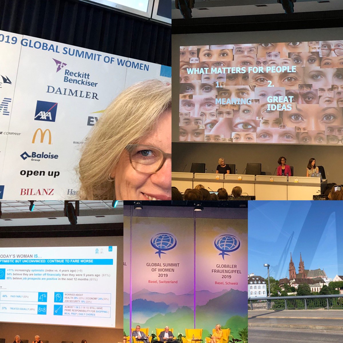 BellyCAMD's tweet photo. Full audience on Saturday morning at #GSW2019: more than 1000 women from 70 countries united here in Basel discussing women’s economic advancement. https://t.co/lV0wf2jCfl