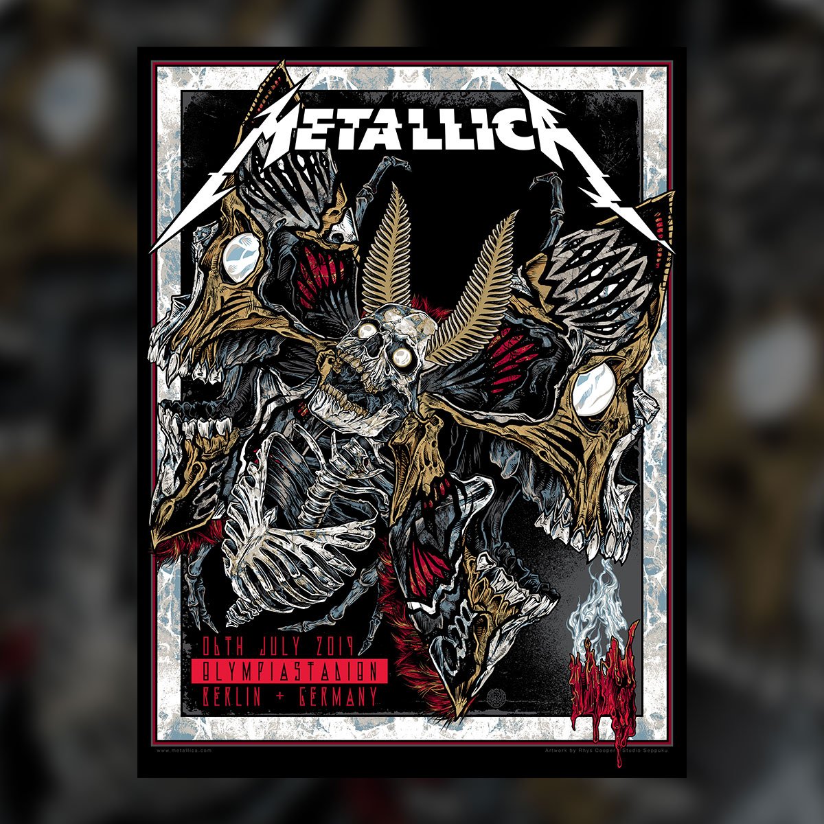 Metallica Tonight In Berlin Olympiastadion T Co Sb9um4fqhi Ghost And Bokassa Kick Off The Show Poster Art Phillip Janta Enhance Experience Poster Art Rhys Cooper Metinberlin Worldwired Metallica T Co