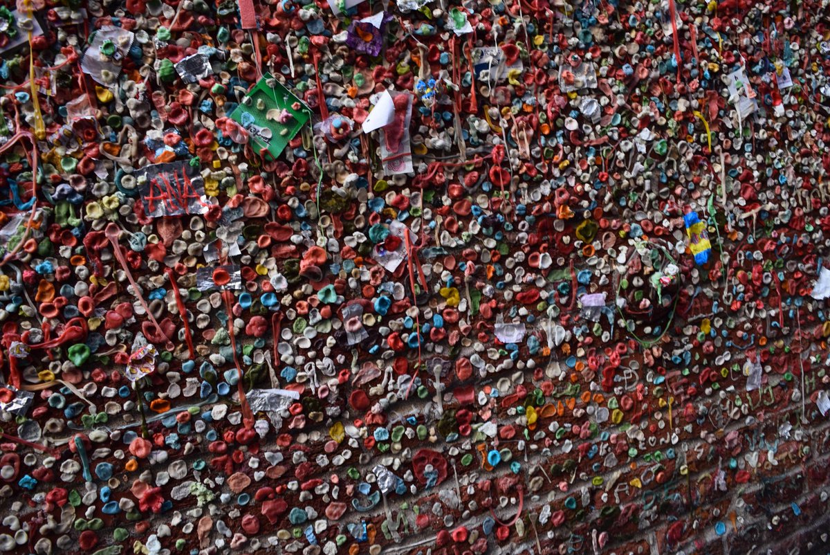 Wecantify's tweet photo. Gum Wall in Seattle https://t.co/IKPmmk3i2b