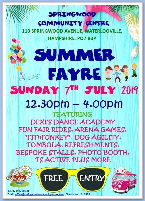 Springwood_CC's tweet image. #summerfair tomorrow #springwoodcommunitycentre #waterlooville #dogshow #funfairrides #prizes #raffle #tombola #stalls #games #Portsmouth #Hampshire