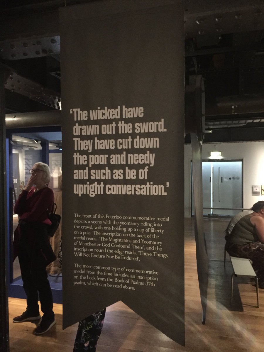 RoseStanyon's tweet photo. Brilliant and moving Peterloo exhibition @PHMMcr Mapping of modern collectivism and protest shows the importance of protest today- and there’s loads of it #gomanchester https://t.co/xFKOPuarTM