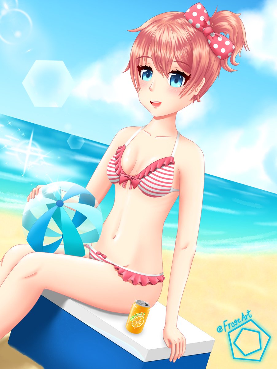 doki doki literature club beach doki doki literature club beach