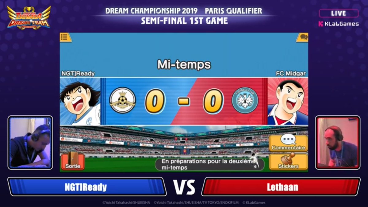 NGT_CTDT's tweet photo. Mi-temps 0-0 pour notre Ready vs @lethaan !! #CaptainTsubasaDreamTeam #dreamchampionship https://t.co/8QNg5liGpd