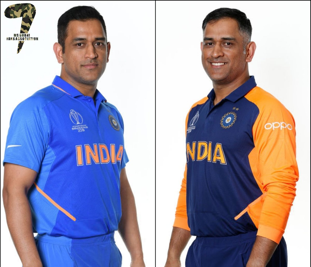 ms dhoni in orange jersey