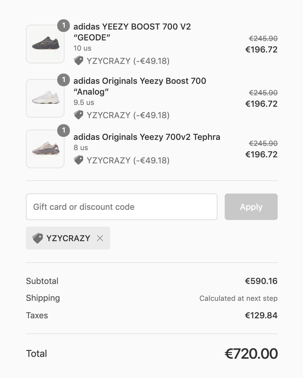 coupon code for yeezy
