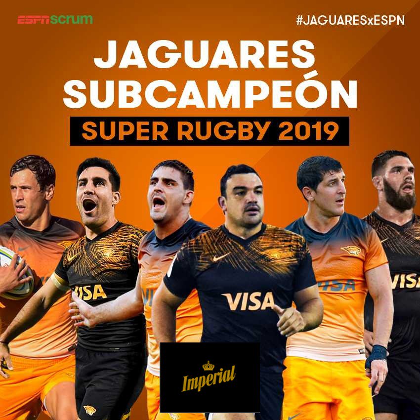 ScrumESPN's tweet photo. #SaberTieneSuRecompensa

¡Una temporada inolvidable! #Jaguares perdió 19-3 ante #Crusaders en la final, fue la mejor participación del equipo argentino en el #SuperRugby desde su ingreso en 2016. 👏👏👏

By @ImperialARG https://t.co/vHLW2lBgak