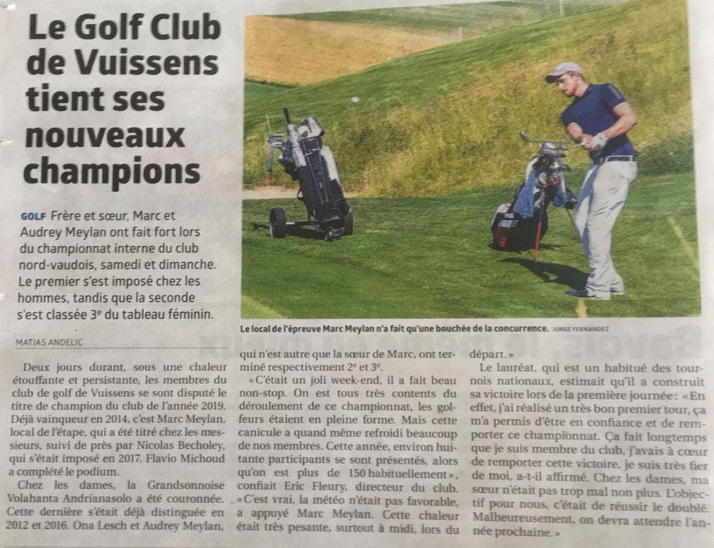 Championnat du Club 2019
