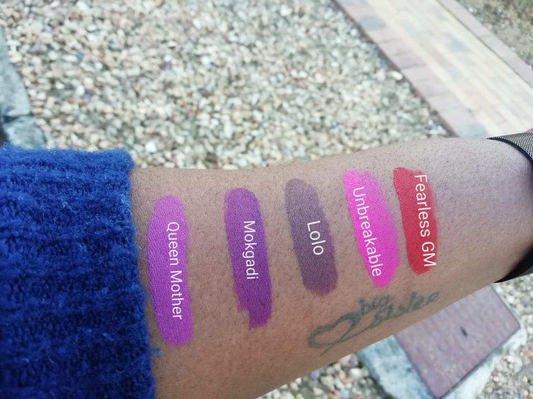 This are some of the names of our lippies to compliment your outfits at the #DurbanJuly2019 #VDJ2019 #DurbanJuly contact us on 0765400821 for your orders